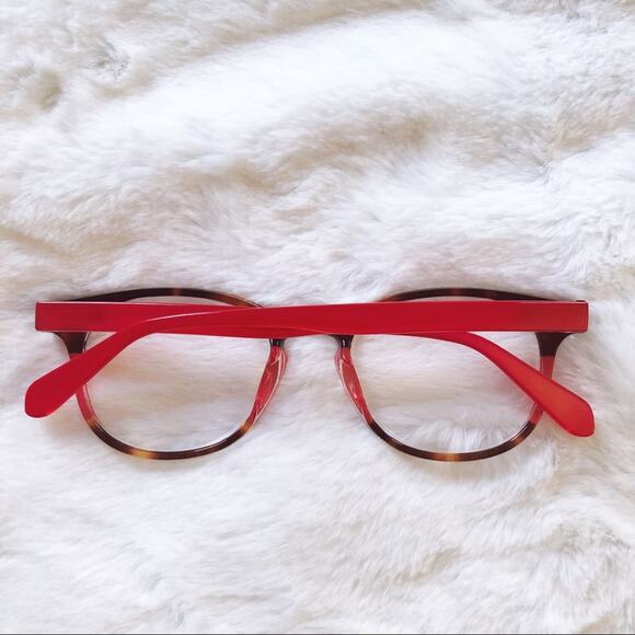 Lexi Red & Brown Round Rim Reader Glasses - Picture 6 of 12